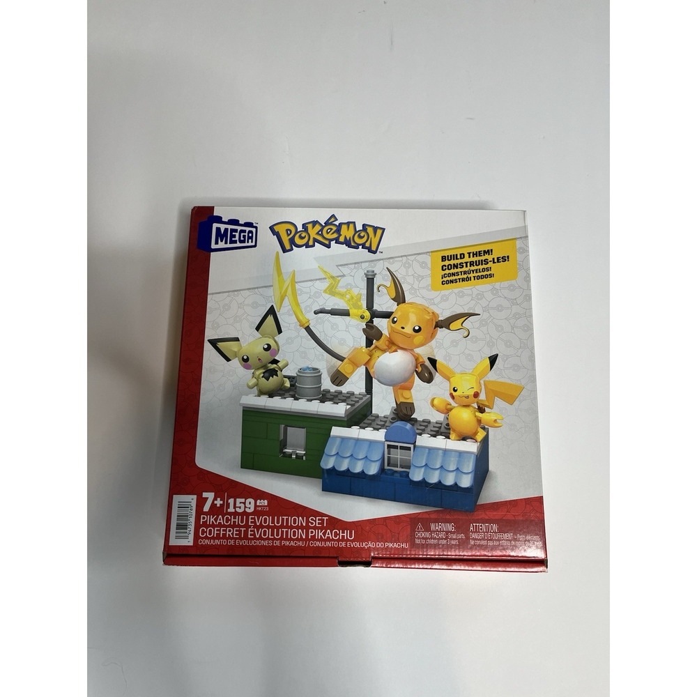 MEGA Pokemon Building Set HKT23 Pikachu Evolution Set New In Box